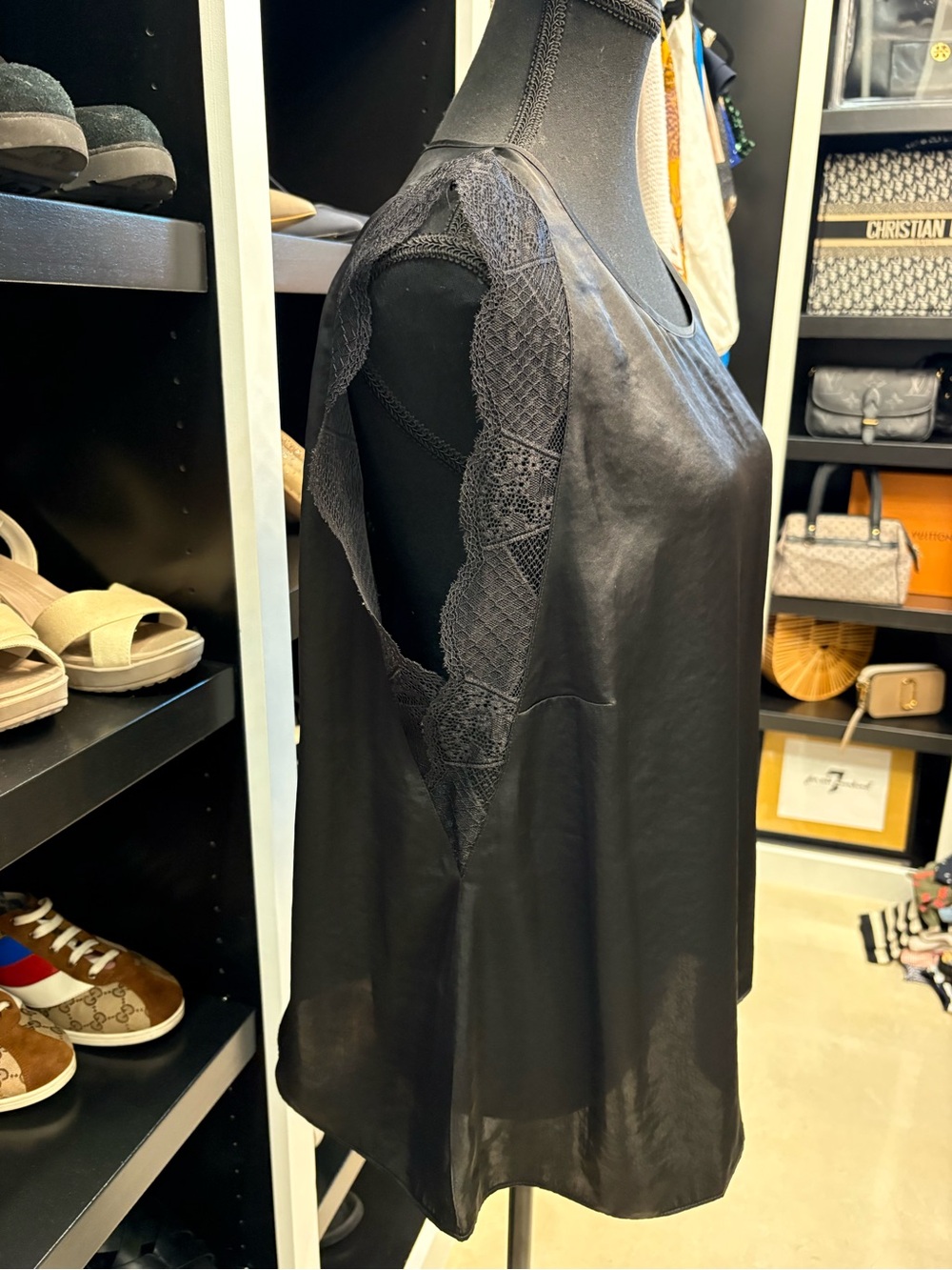 CAbi Veil Top in Black - Picture 3 of 9